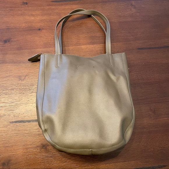 Olive Green Anthropologie Viola Tote - Picture 3 of 12